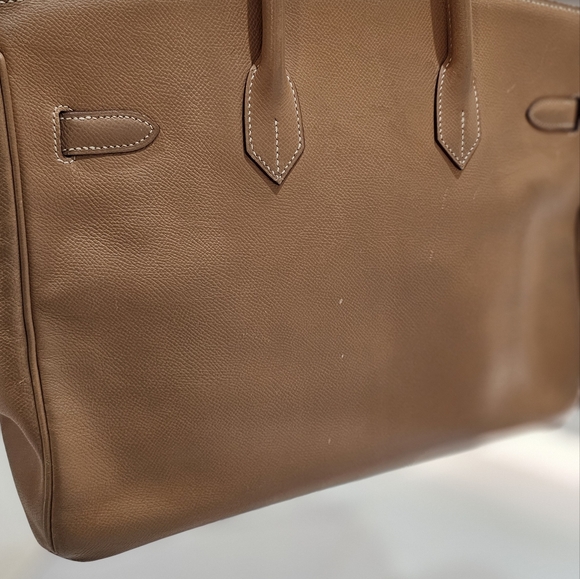 Hermes Birkin 35 Brown ,Leather Tote with Gold Hardware - Picture 3 of 10